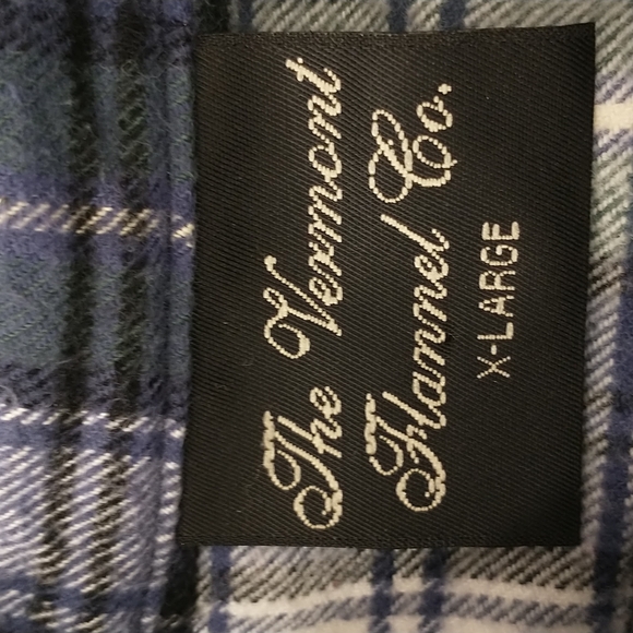 Thick USA Made Flannel Plaid Tunic Shirt Sleepshirt Unisex XL 100 Cotton Tartan - Picture 9 of 11